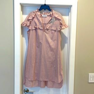 Sandro hi-low mini shirt dress size 2 (medium)